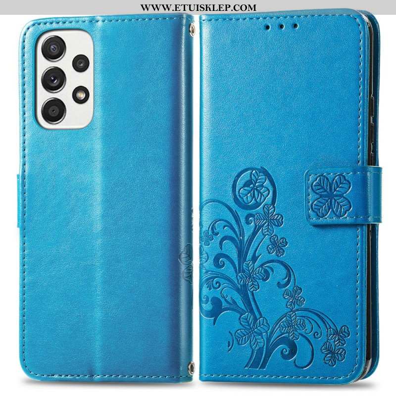 Etui Folio do Samsung Galaxy M53 5G Czterolistna Koniczyna